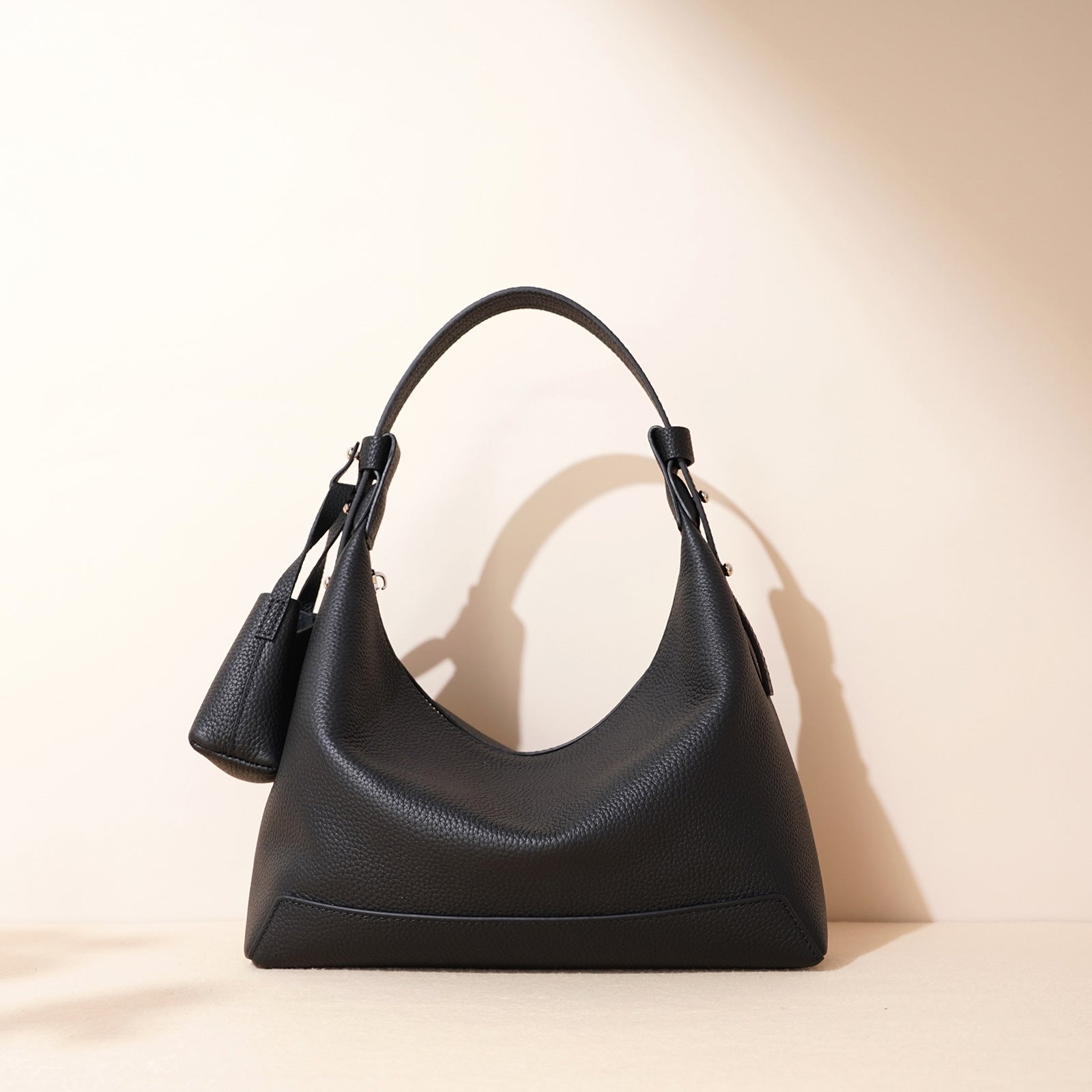 Lunch Box Bag - Niche Baguette Genuine Leather Shoulder Crossbody 2025