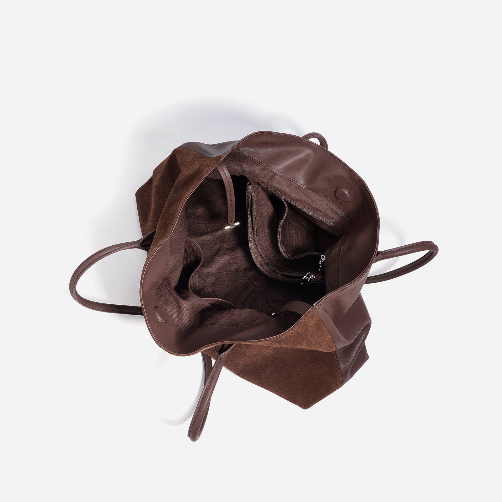 Leather Tote Bag - Large Capacity Shoulder Shopping Bag Autumn Winter