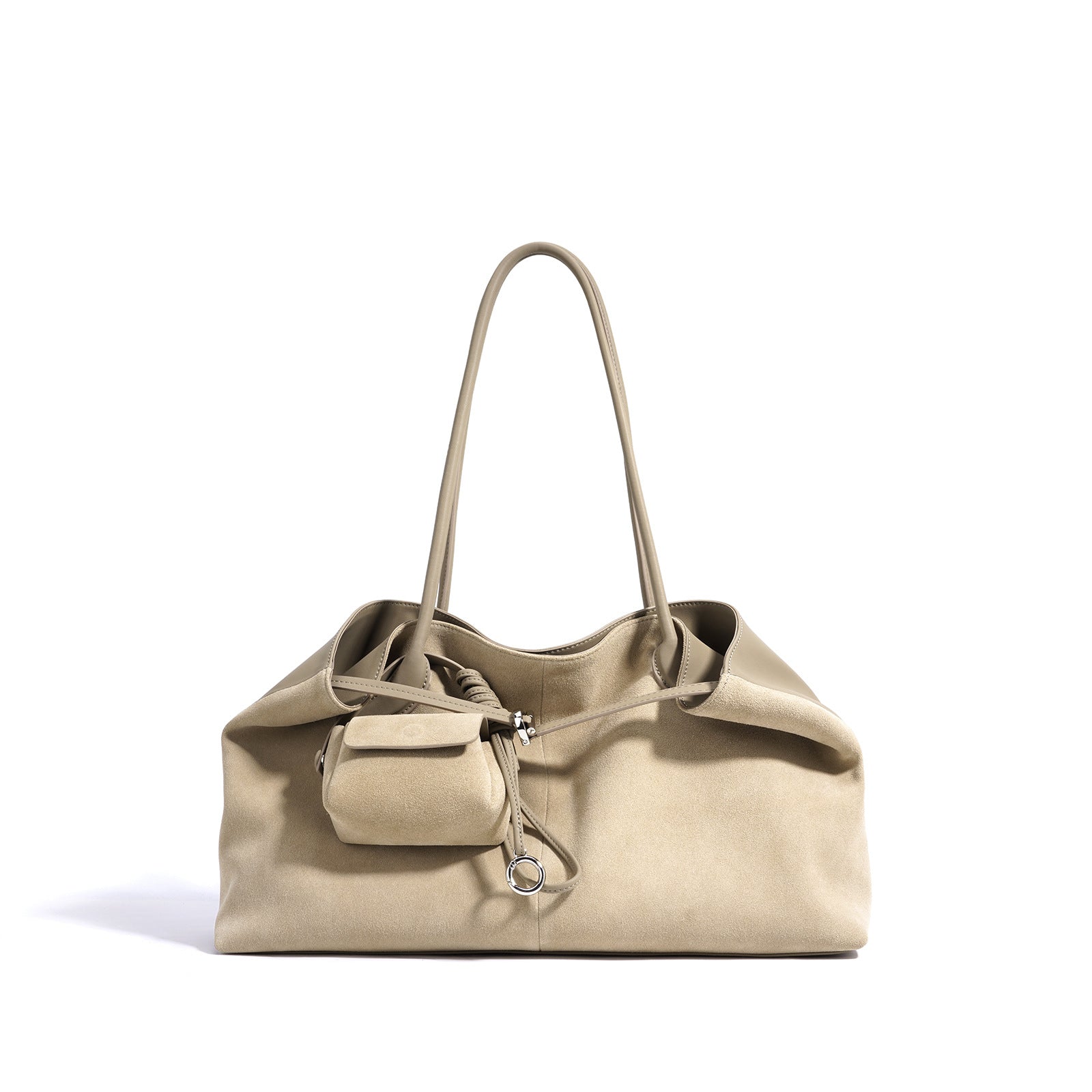 Leather Tote Bag - Large Capacity Shoulder Shopping Bag Autumn Winter
