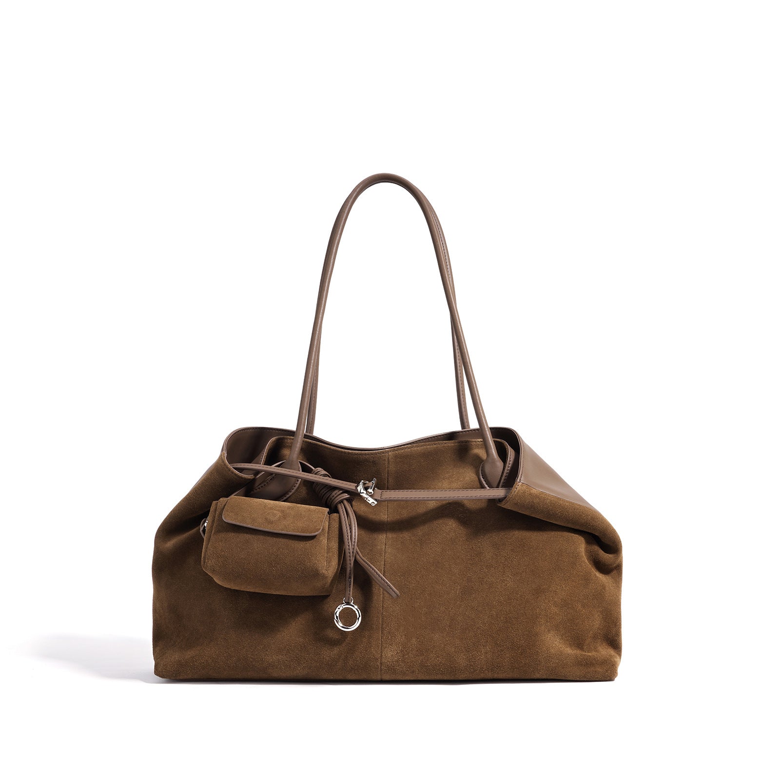 Leather Tote Bag - Large Capacity Shoulder Shopping Bag Autumn Winter