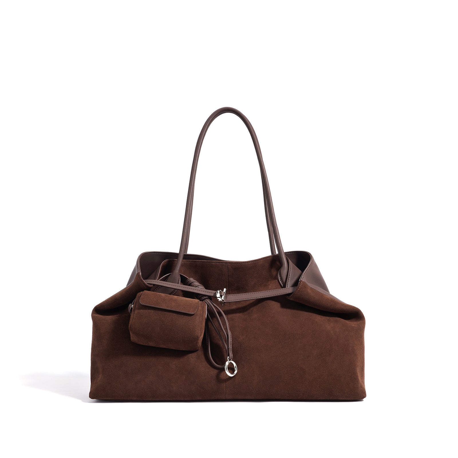 Leather Tote Bag - Large Capacity Shoulder Shopping Bag Autumn Winter