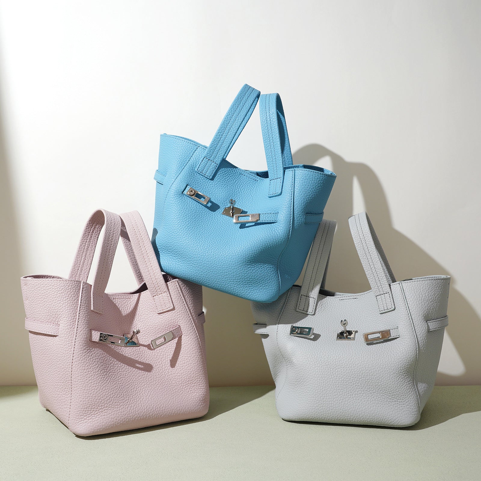 Leather Vegetable Basket Bag - Niche Lock Crossbody Handbag 2025