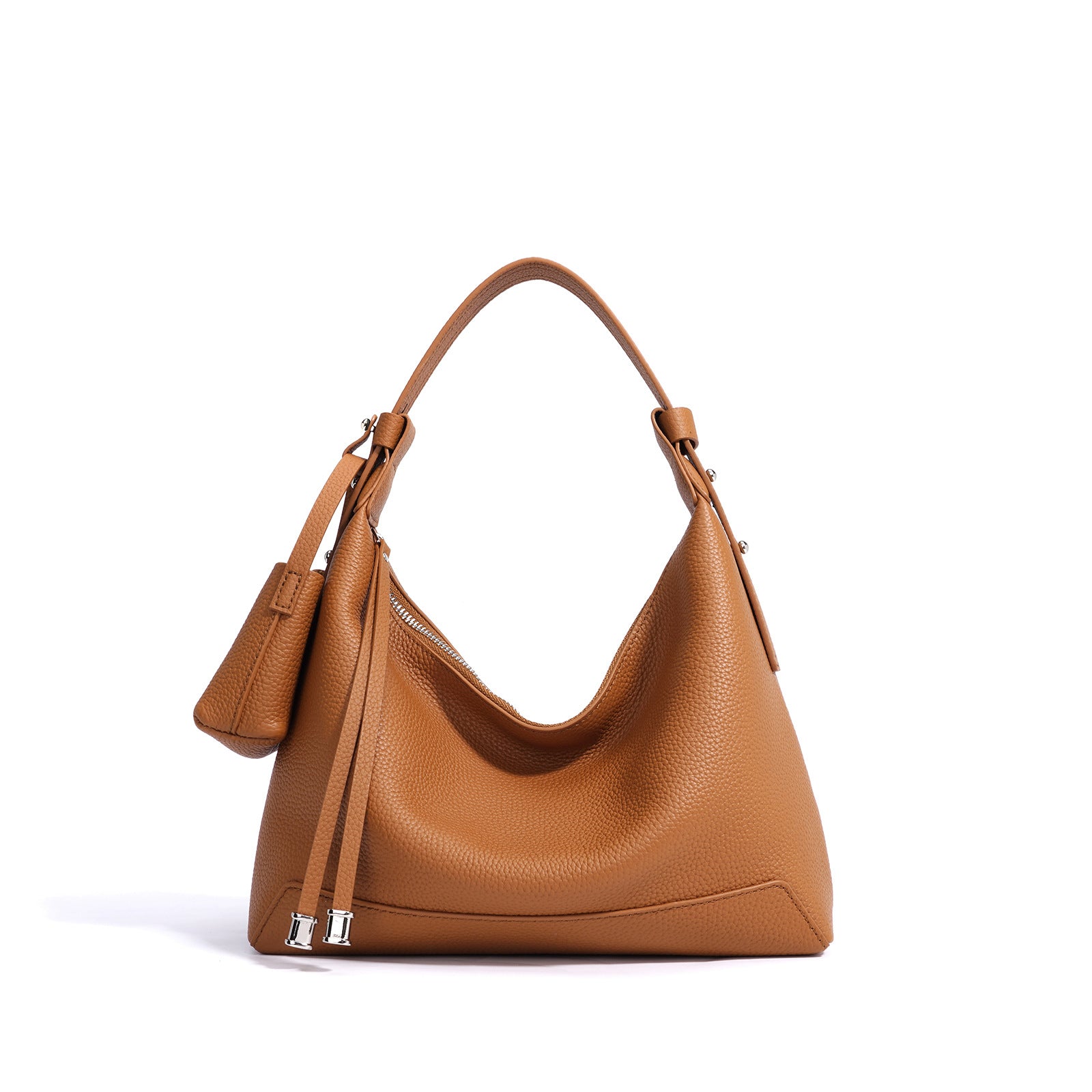 Lunch Box Bag - Niche Baguette Genuine Leather Shoulder Crossbody 2025