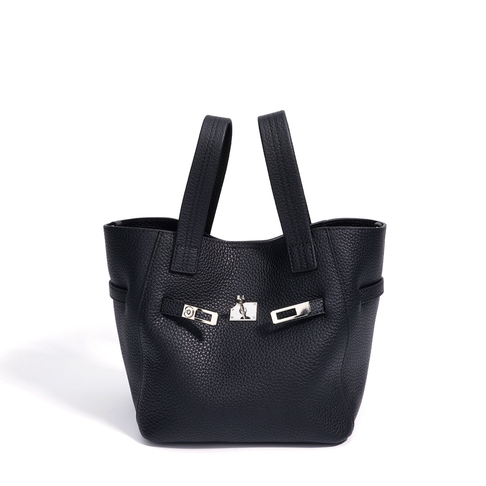 Leather Vegetable Basket Bag - Niche Lock Crossbody Handbag 2025