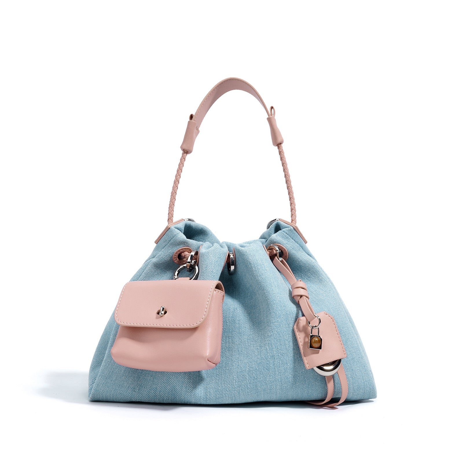 Denim Leather Handbag - Niche Design High-end Fashion Crossbody 2025