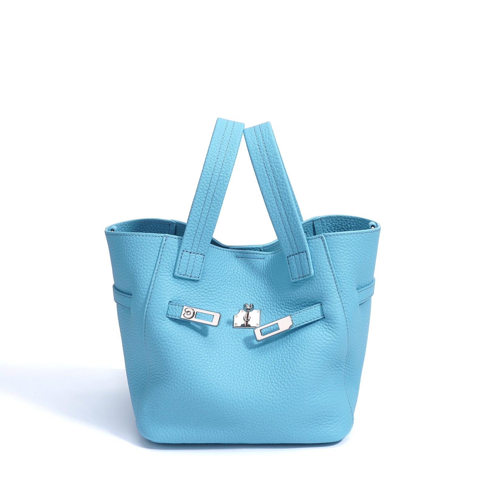 Leather Vegetable Basket Bag - Niche Lock Crossbody Handbag 2025