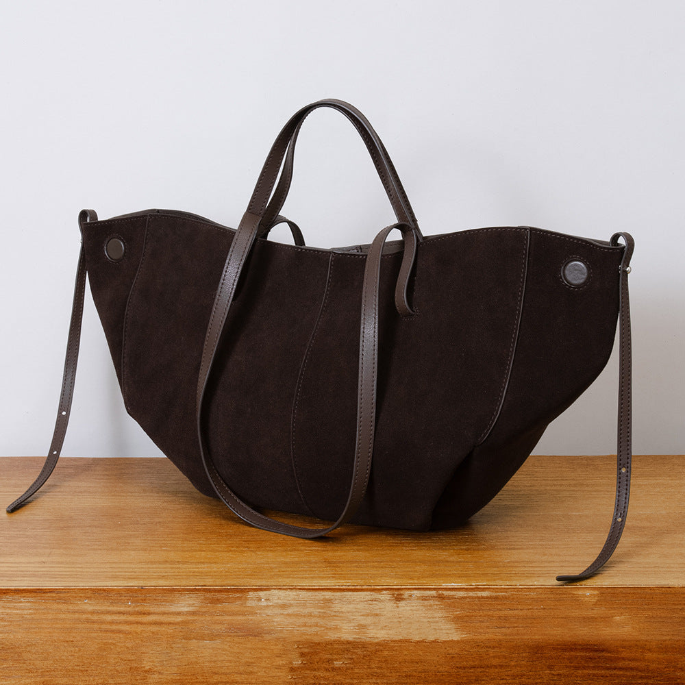 High-end Leather Tote Bag - Light Luxury Large Capacity Shoulder Handbag