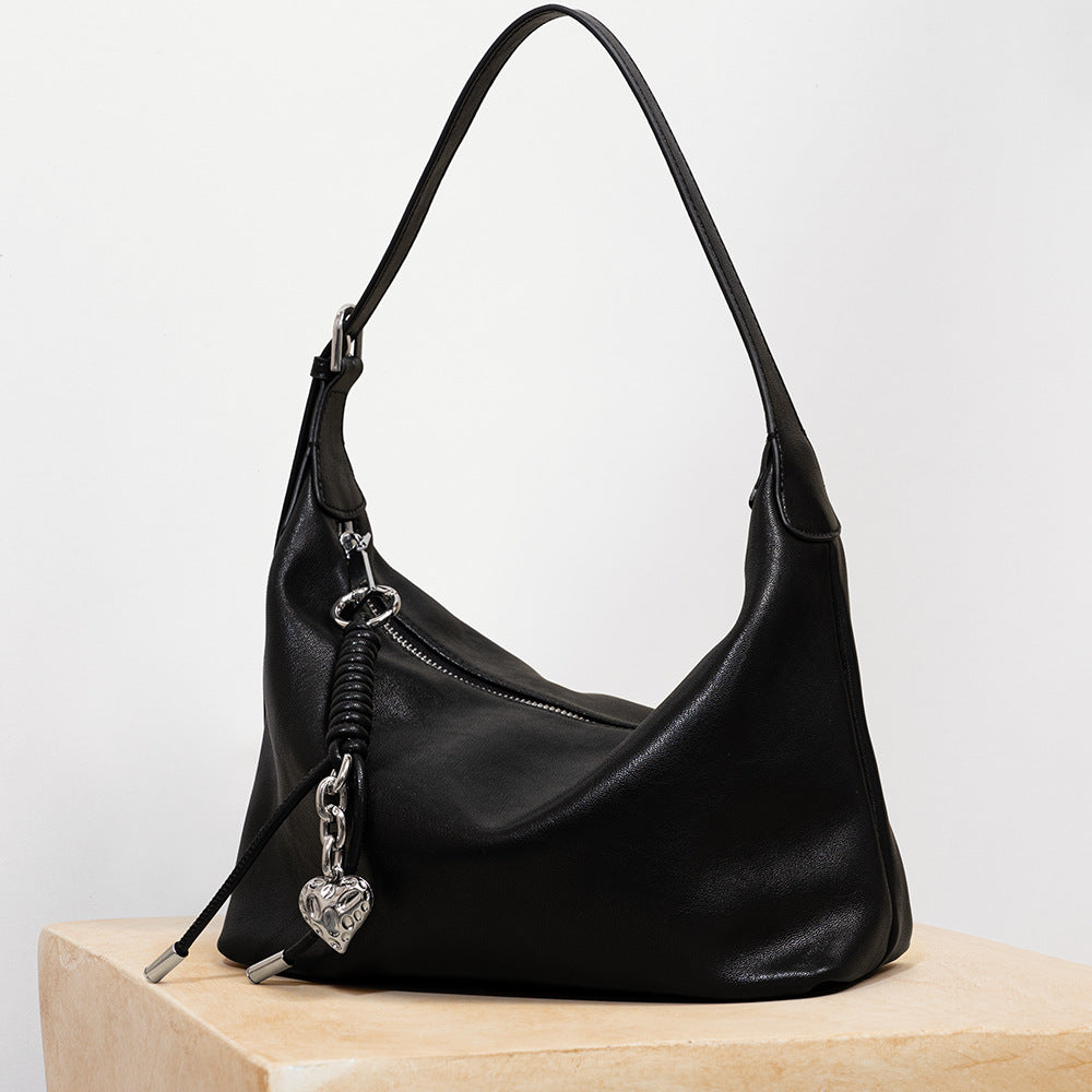 Niche Leather Bag - Light Luxury Multi-function Tote Crossbody Shoulder Bag