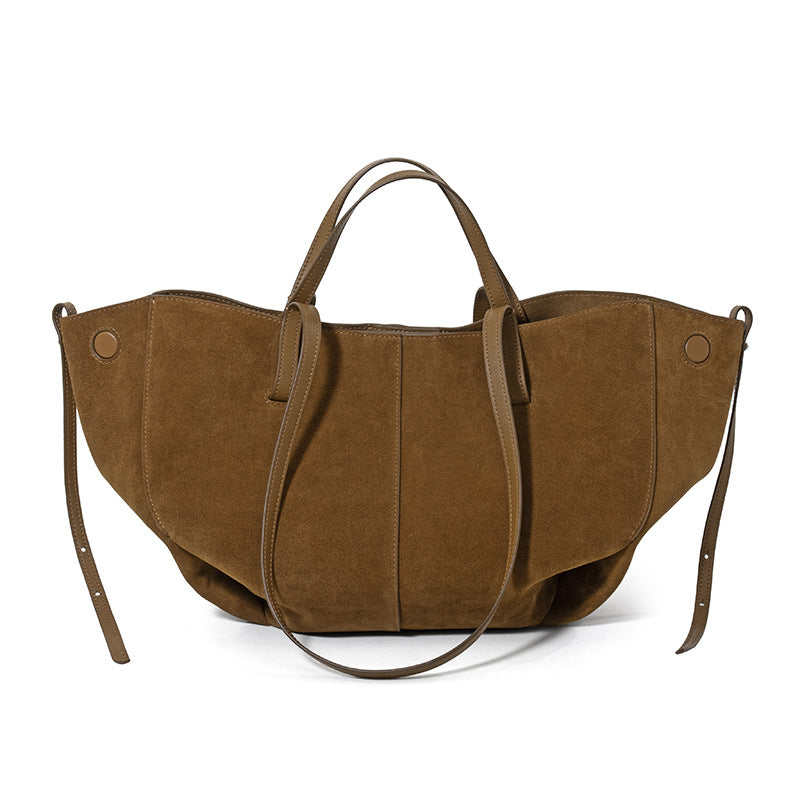 High-end Leather Tote Bag - Light Luxury Large Capacity Shoulder Handbag
