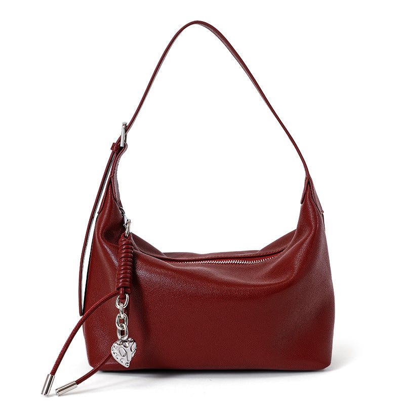 Niche Leather Bag - Light Luxury Multi-function Tote Crossbody Shoulder Bag