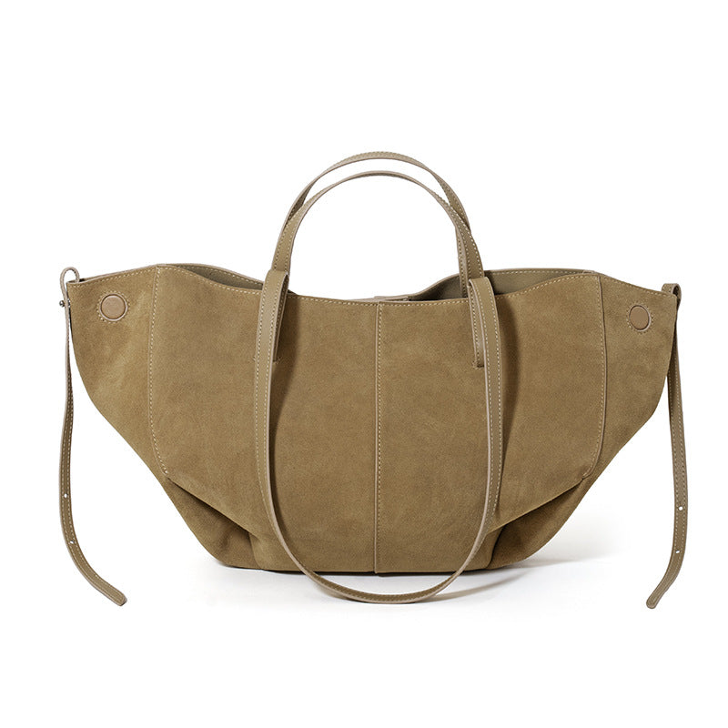 High-end Leather Tote Bag - Light Luxury Large Capacity Shoulder Handbag