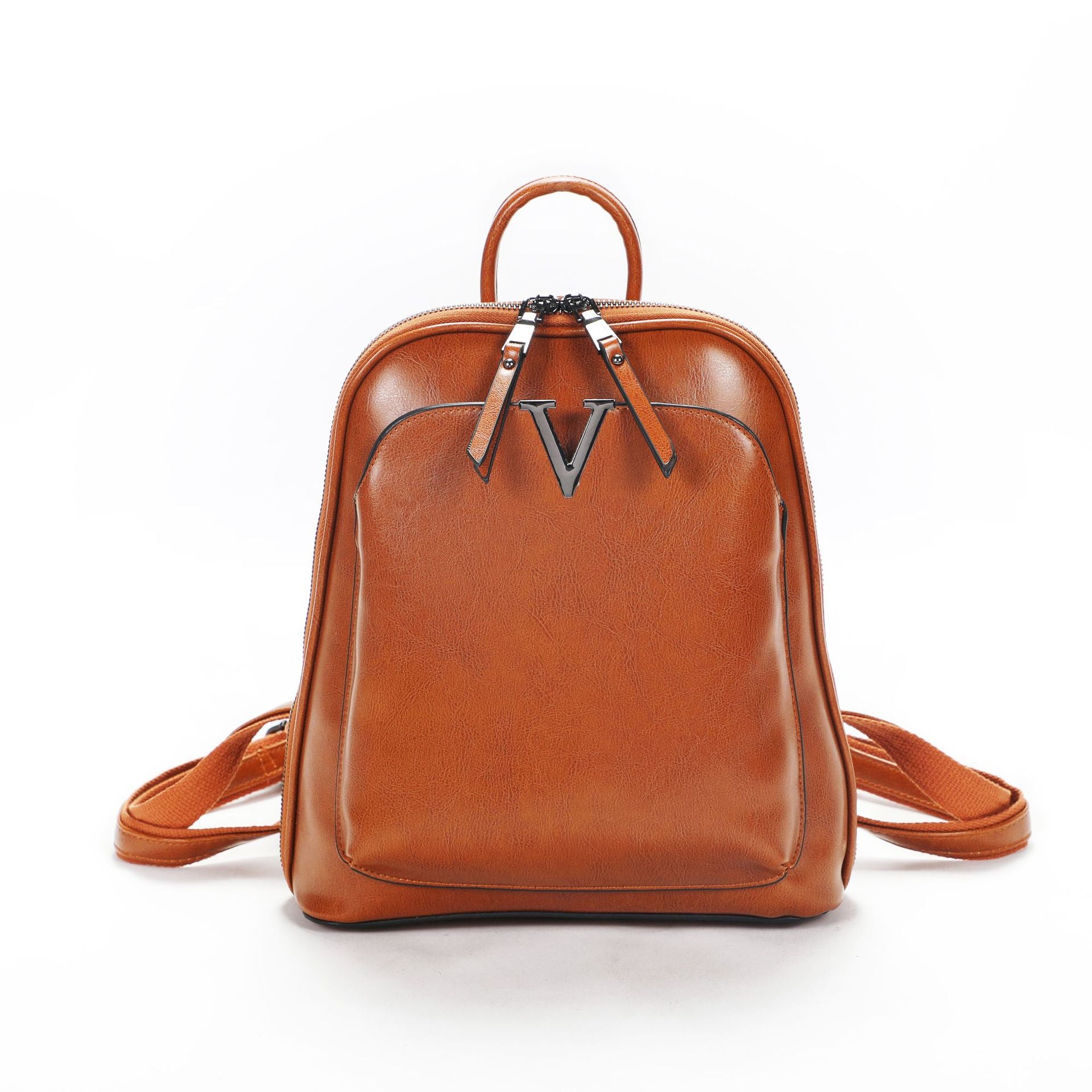 Multifunctional Leather Backpack Women - Genuine Cowhide Bag