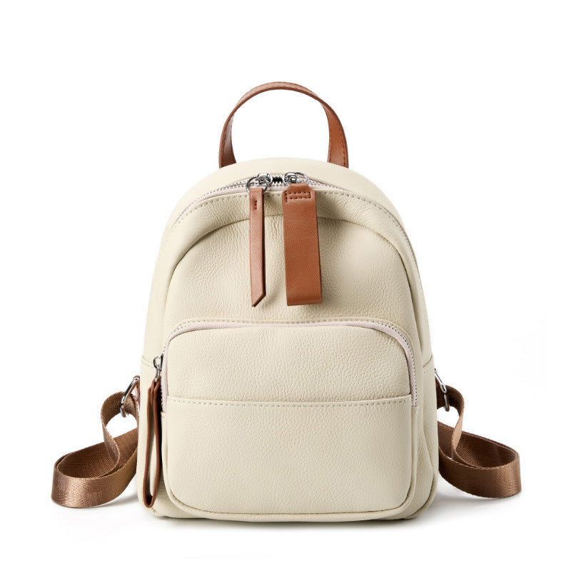 Genuine Leather Backpack Women - Large Capacity Casual Cowhide Bag 2025