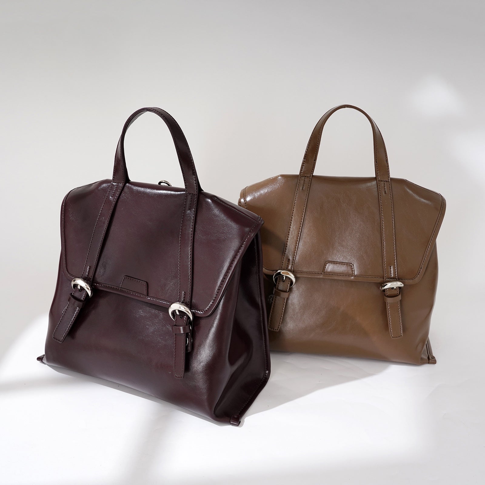 Niche Design Leather Backpack - High-end Fashionable Cowhide Bag Women