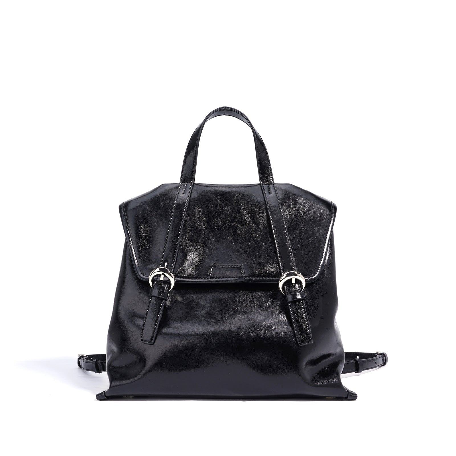 Niche Design Leather Backpack - High-end Fashionable Cowhide Bag Women
