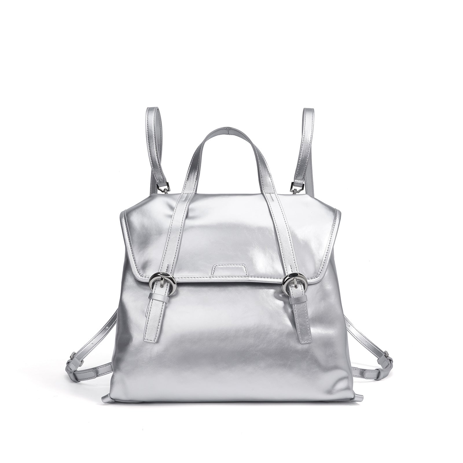 Niche Design Leather Backpack - High-end Fashionable Cowhide Bag Women