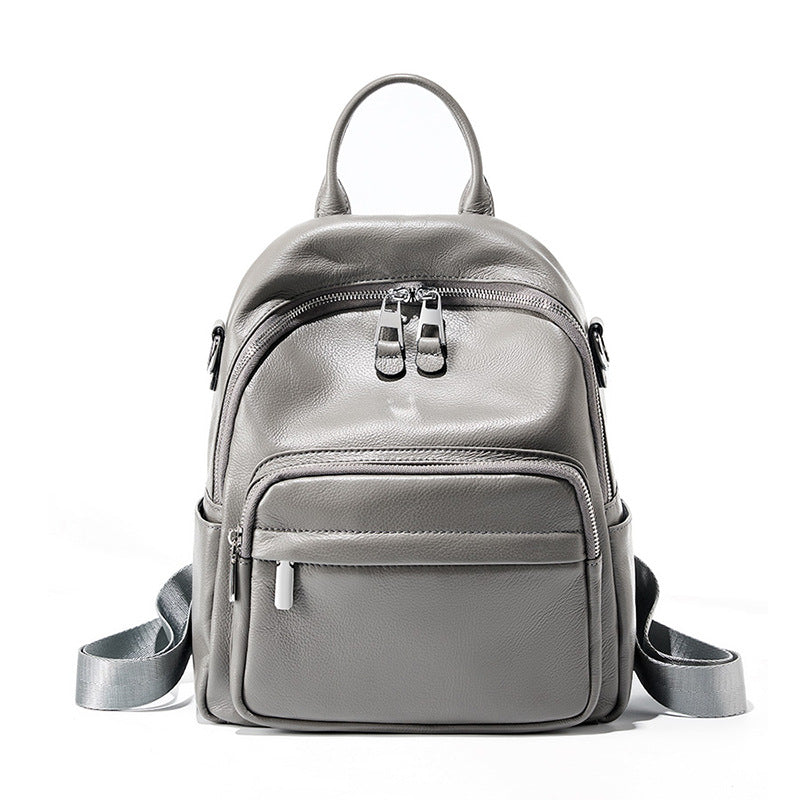 Soft Leather Backpack Women - Large Capacity Travel Bag 2025