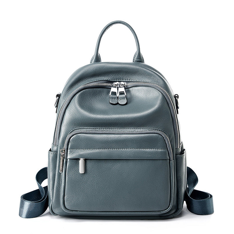 Soft Leather Backpack Women - Large Capacity Travel Bag 2025