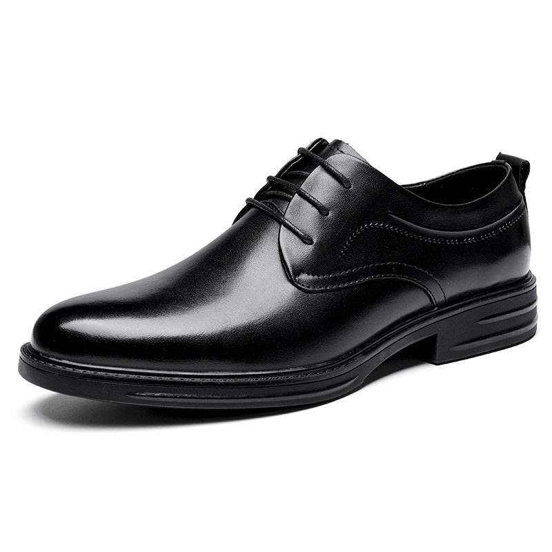 Men's Casual Business Cowhide Shoes - Breathable Leather