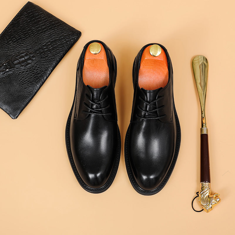 Men's Derby Work Shoes - Business Casual Leather