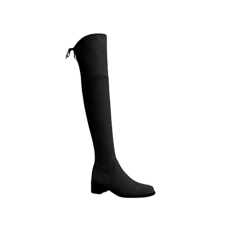 Women's Over-the-Knee Stretch Boots - Thick Heel