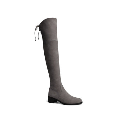Women's Over-the-Knee Stretch Boots - Thick Heel