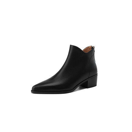 Women's French Chelsea Ankle Boots - Sheepskin Leather