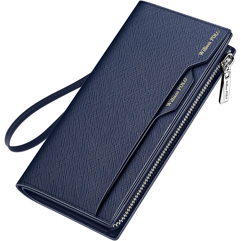 King Paul Genuine Leather Men's Wallet 2025 New Long Multi Card Holder Large Capacity Clutch Card Holder Wallet