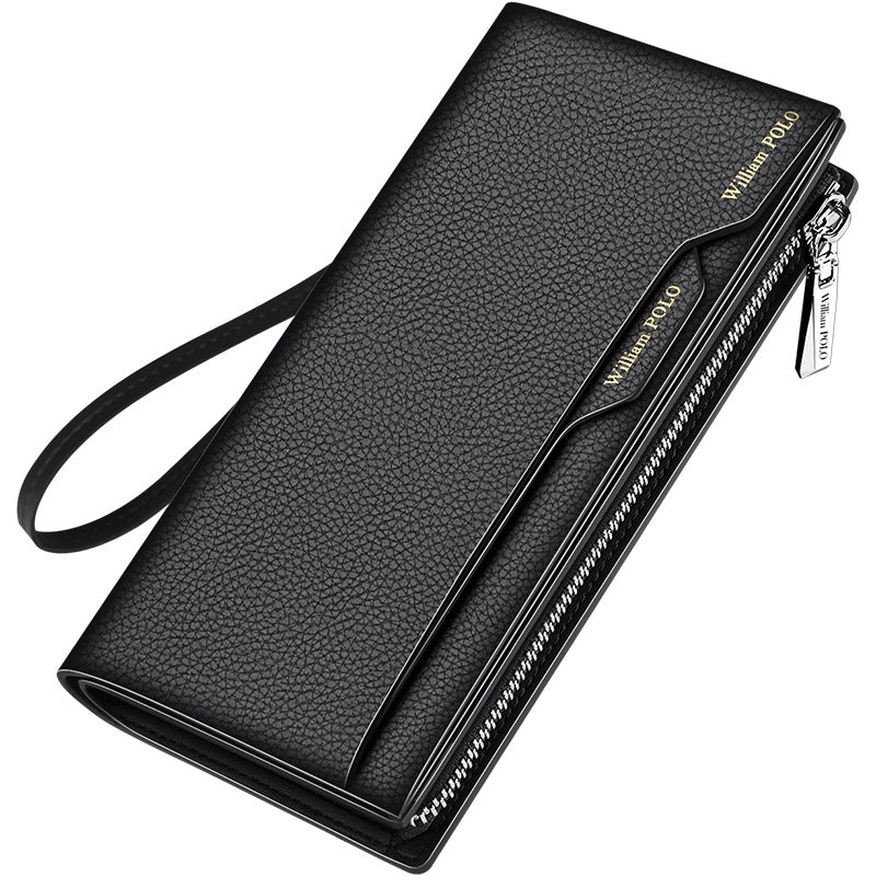 King Paul Genuine Leather Men's Wallet 2025 New Long Multi Card Holder Large Capacity Clutch Card Holder Wallet