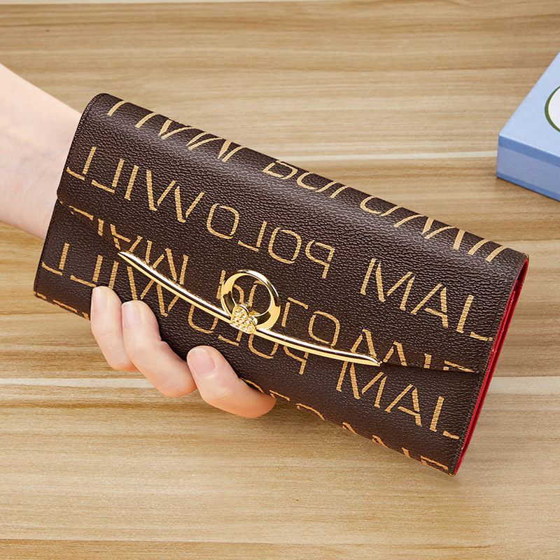 King Paul Wallet Women's New Long Fashionable Large Capacity Multi-function Wallet Simple All-match Clutch