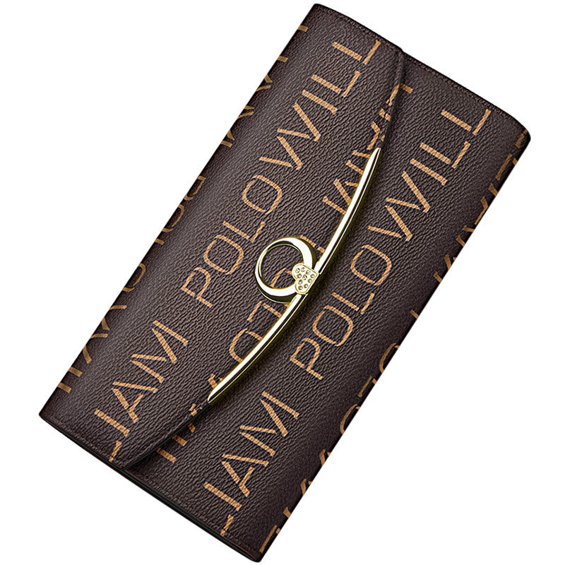 King Paul Wallet Women's New Long Fashionable Large Capacity Multi-function Wallet Simple All-match Clutch