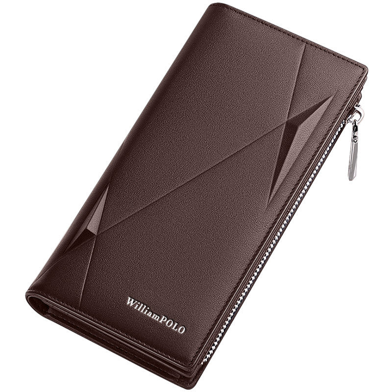 King Paul 2025 New Wallet Men's Long Leather Multi-card Cowhide Ultra-thin Soft Wallet Card Bag Wholesale