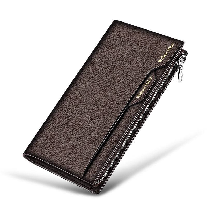 King Paul Genuine Leather Men's Wallet 2025 New Long Multi Card Holder Large Capacity Clutch Card Holder Wallet