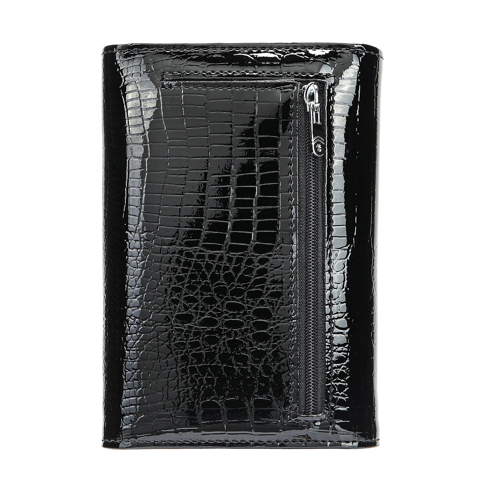 Women's Genuine Leather Wallet Patent Leather Wallet Multi-card Bits Women's Trendy Fashion All-match