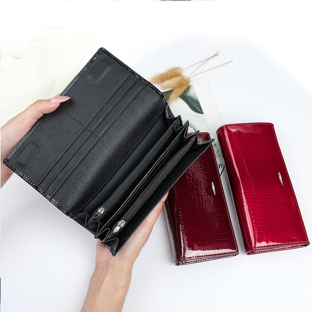 Women's High-end Women's Genuine Leather Coin Purse Cowhide Fashionable Top-layer Cowhide Soft Leather Wallet