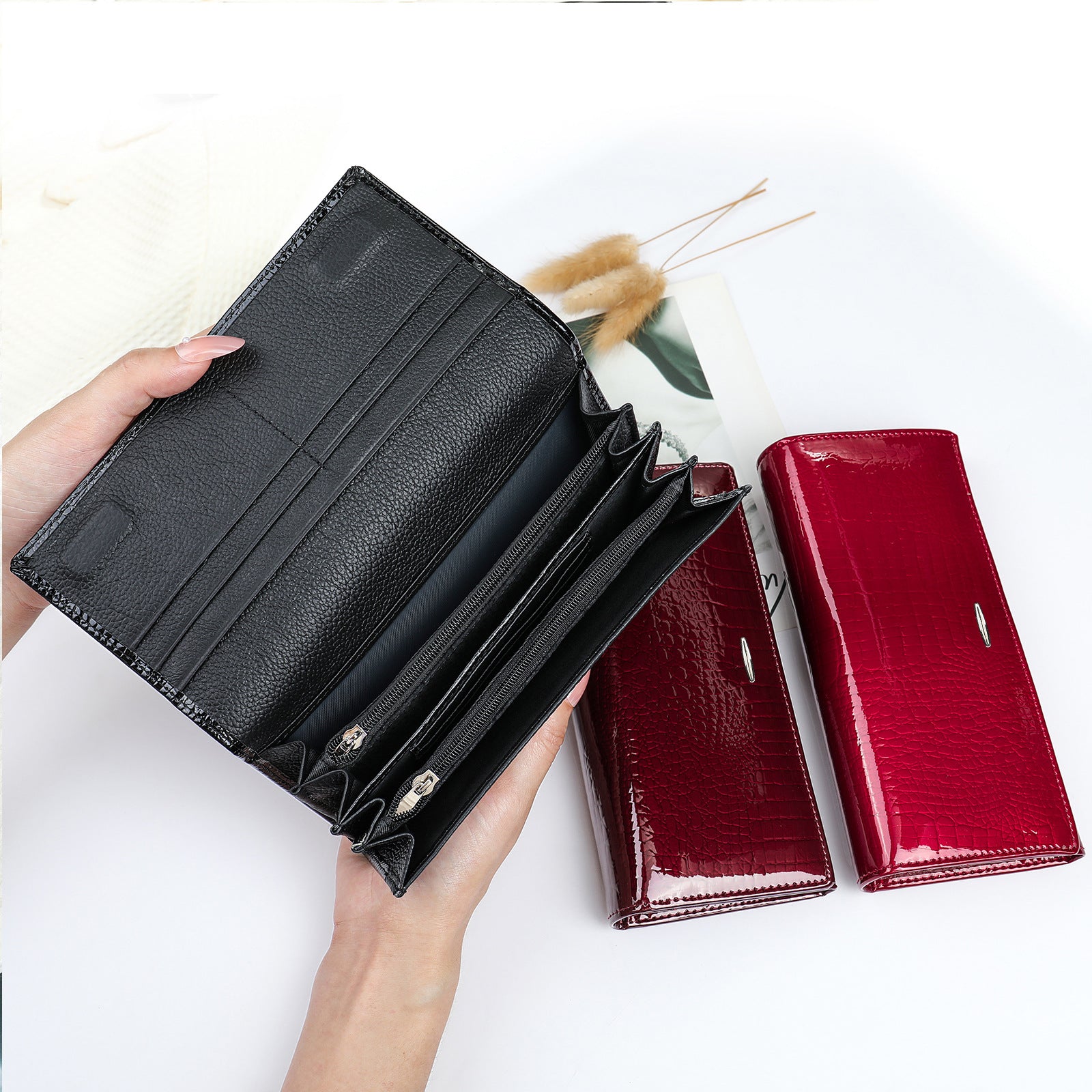 Women's High-end Women's Genuine Leather Coin Purse Cowhide Fashionable Top-layer Cowhide Soft Leather Wallet