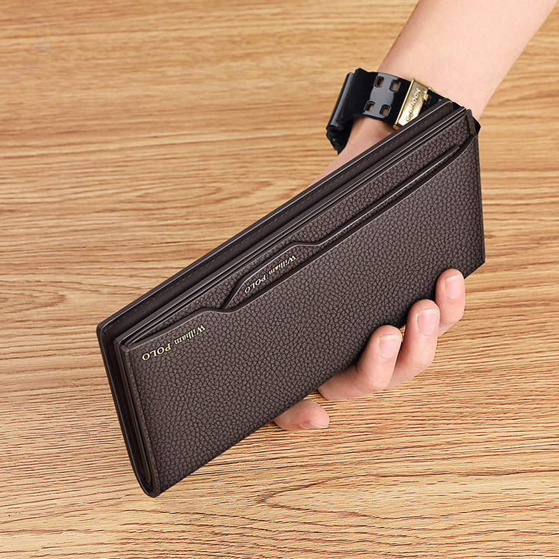 King Paul Genuine Leather Men's Wallet 2025 New Long Multi Card Holder Large Capacity Clutch Card Holder Wallet