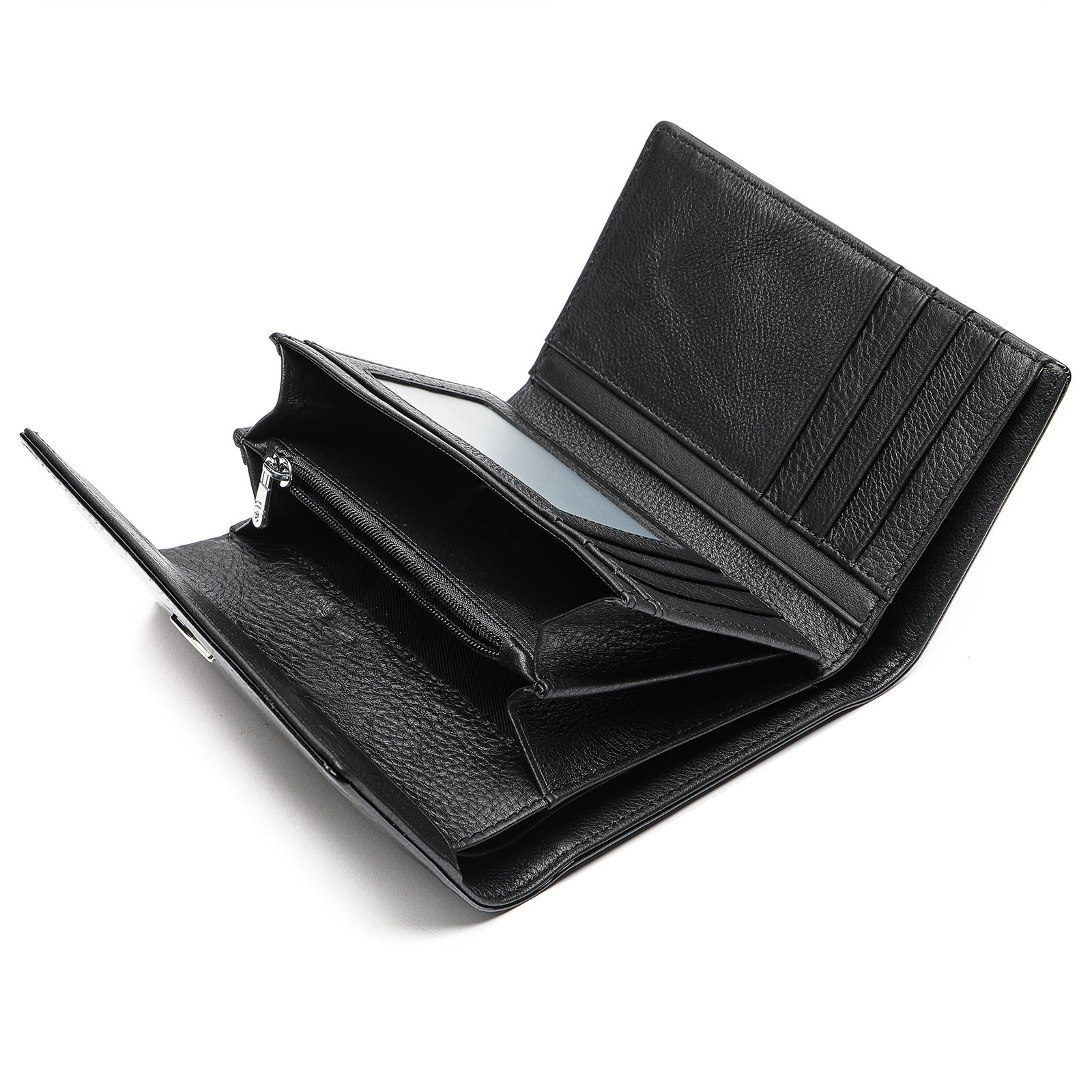 Women's Genuine Leather Wallet Patent Leather Wallet Multi-card Bits Women's Trendy Fashion All-match