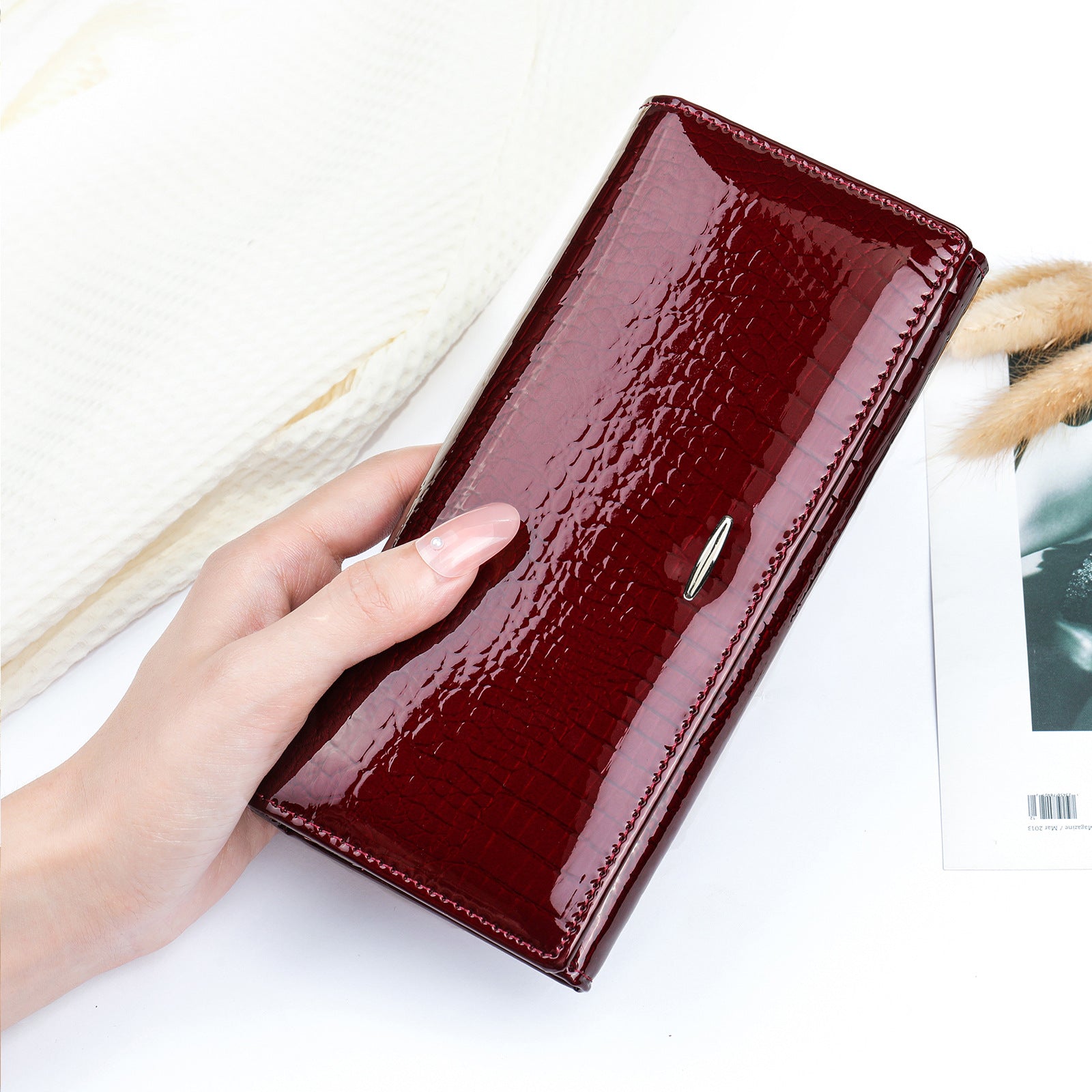 Women's High-end Women's Genuine Leather Coin Purse Cowhide Fashionable Top-layer Cowhide Soft Leather Wallet