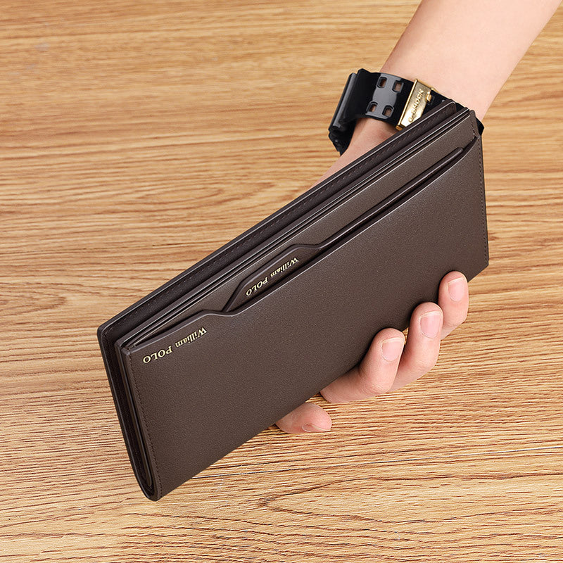 King Paul Genuine Leather Men's Wallet 2025 New Long Multi Card Holder Large Capacity Clutch Card Holder Wallet