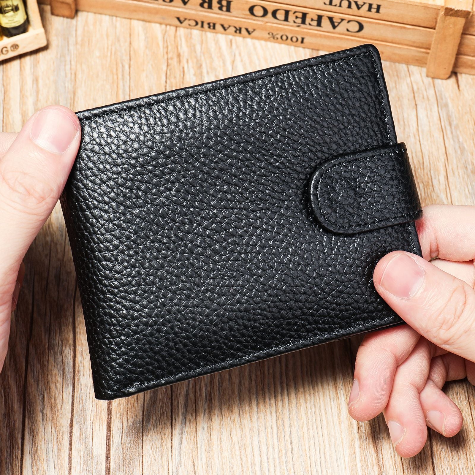 Cross-border Leather Wallet Men's Top-layer Cowhide Coin Wallet