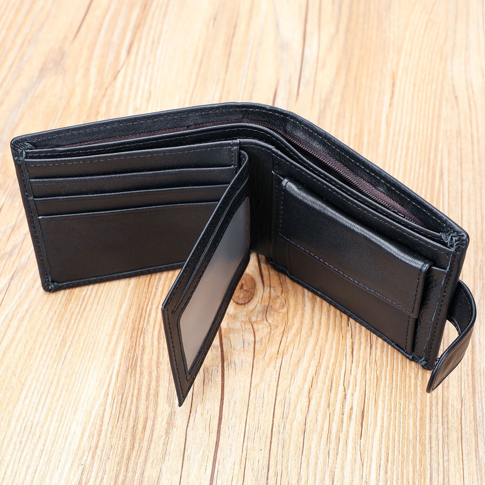 Cross-border Leather Wallet Men's Top-layer Cowhide Coin Wallet