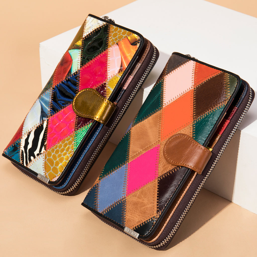 Women's High-end Leather Wallet Large Capacity Wallet Wallet Cowhide Coin Purse