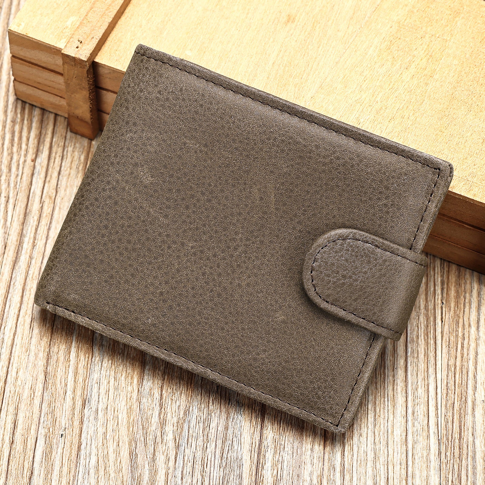 Marent Genuine Leather Men's Wallet Short Coin Purse Multi-Card Wallet Top Layer Cowhide Wallet For Men