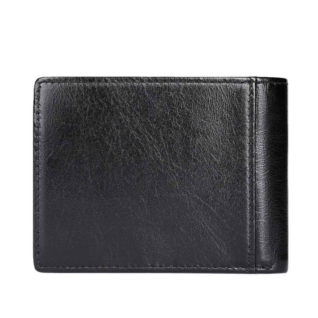 Maronte Leather Wallet High-end Men's Leather Money Clip Large Capacity Card Bag Top Layer Cowhide Vintage Wallet