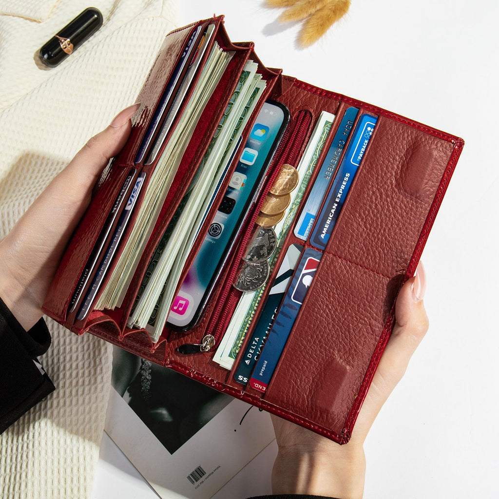 Women's High-end Clutch Bag Women's All-match Genuine Leather Coin Purse Top-layer Cowhide Wallet