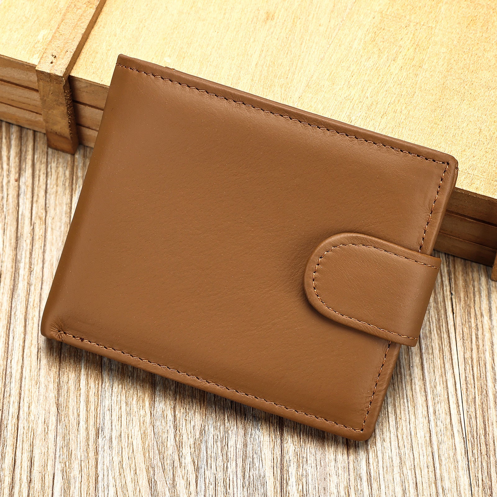 Marent Genuine Leather Men's Wallet Short Coin Purse Multi-Card Wallet Top Layer Cowhide Wallet For Men