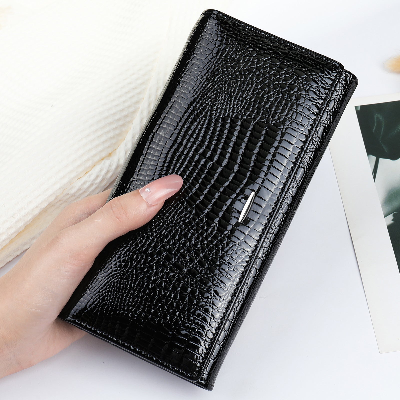 Women's High-end Clutch Bag Women's All-match Genuine Leather Coin Purse Top-layer Cowhide Wallet