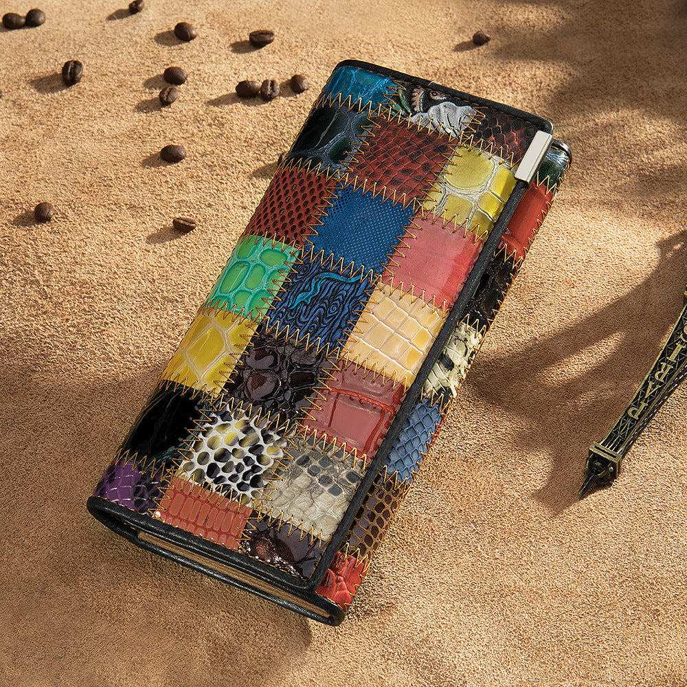 Women's High-end Leather Wallet Large Capacity Wallet Wallet Cowhide Coin Purse