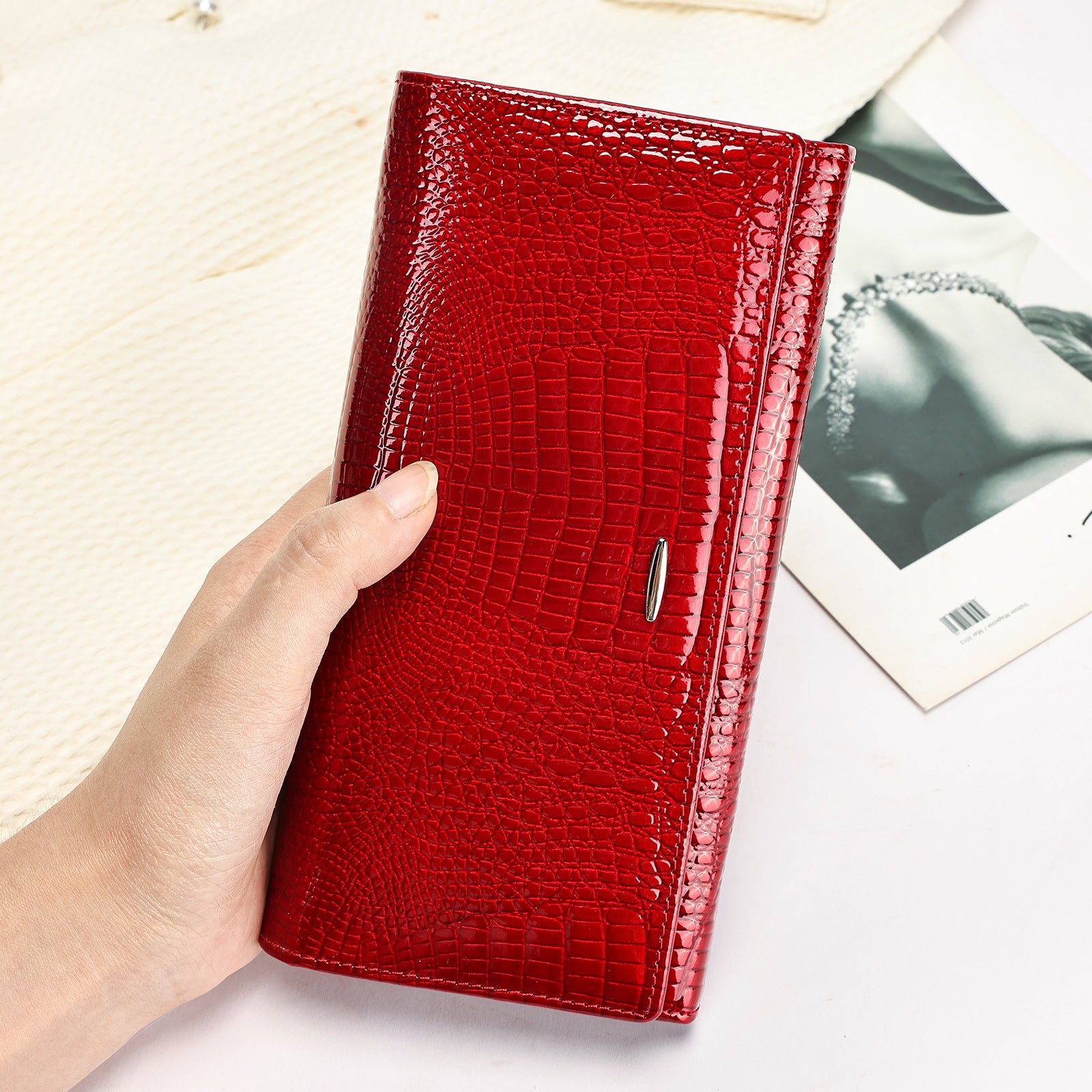 Women's High-end Clutch Bag Women's All-match Genuine Leather Coin Purse Top-layer Cowhide Wallet